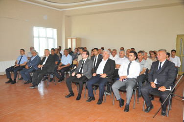 Sabirabad Rayon İcra Hakimiyyətinin başçısı Siraqəddin Cabbarovun növbəti səyyar görüş-qəbulu Qasımbəyli kəndində keçirilmişdir