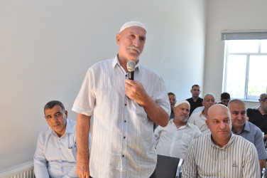 Sabirabad Rayon İcra Hakimiyyətinin başçısı Siraqəddin Cabbarovun növbəti səyyar görüş-qəbulu Türkədi kəndində keçirilmişdir