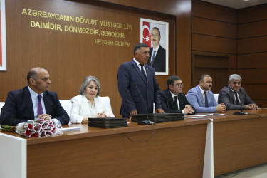 Sabirabadda ali məktəblərə qəbul imtahanlarında yüksək bal toplamış tələbələrlə görüş keçirilmişdir