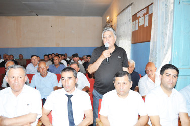 Sabirabad Rayon İcra Hakimiyyətinin başçısı Siraqəddin Cabbarovun növbəti səyyar görüş-qəbulu Güdəcühür kəndində keçirilmişdir