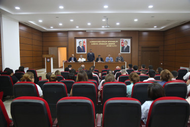 Sabirabadda ali məktəblərə qəbul imtahanlarında yüksək bal toplamış tələbələrlə görüş keçirilmişdir