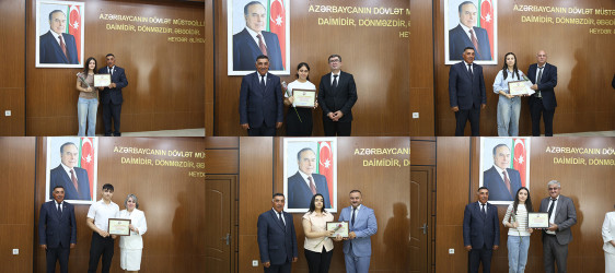 Sabirabadda ali məktəblərə qəbul imtahanlarında yüksək bal toplamış tələbələrlə görüş keçirilmişdir