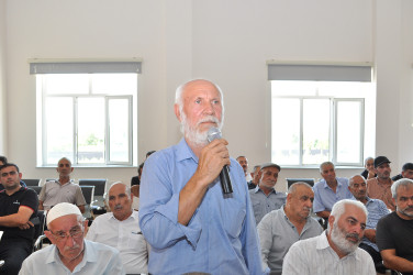 Sabirabad Rayon İcra Hakimiyyətinin başçısı Siraqəddin Cabbarovun növbəti səyyar görüş-qəbulu Türkədi kəndində keçirilmişdir