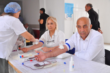 Sabirabad rayonunda növbəti qanvermə aksiyası keçirilib
