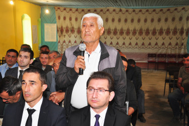 Sabirabad Rayon İcra Hakimiyyətinin başçısı Siraqəddin Cabbarovun növbəti səyyar görüş-qəbulu Həşimxanlı kəndində keçirilmişdir