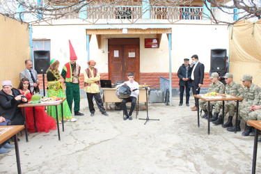 Sabirabadda yerləşən N saylı hərbi hissədə Novruz şənliyi təşkil olunub