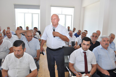 Sabirabad Rayon İcra Hakimiyyətinin başçısı Siraqəddin Cabbarovun növbəti səyyar görüş-qəbulu Türkədi kəndində keçirilmişdir