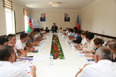 “Sağlamlıq üçün tibbi təfəkkürün inkişafı” layihəsi çərçivəsində Sabirabad rayonunda əhali üçün tibbi maarifləndirmə ilə bağlı təlim keçirilib