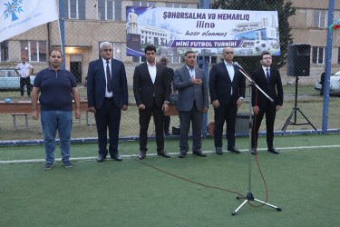 Sabirabad rayonunda “Şəhərsalma və Memarlıq İli” çərçivəsində mini-futbol turnirinin açılış mərasimi keçirilib