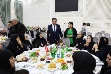 Sabirabad rayonunda müqəddəs Ramazan ayı münasibətilə şəhid ailələri və qazilər üçün iftar süfrəsi açılıb