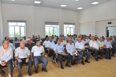 Sabirabad Rayon İcra Hakimiyyəti başçısının növbəti səyyar görüş-qəbulu Türkədi kəndində keçirilmişdir