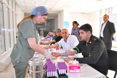 Sabirabad rayonunda növbəti qanvermə aksiyası keçirilib