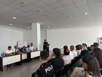 Sabirabadda erkən evliliyə, qan qohumları arasında nikahlara qarşı hüquqi maarifləndirmə tədbiri keçirilib