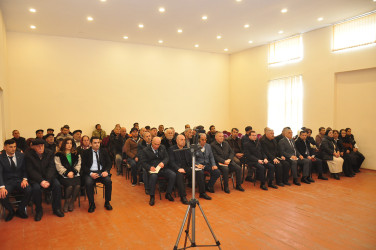 Sabirabad Rayon İcra Hakimiyyətinin başçısı Siraqəddin Cabbarovun növbəti səyyar görüş-qəbulu Şıx Salahlı kəndində keçirilmişdir