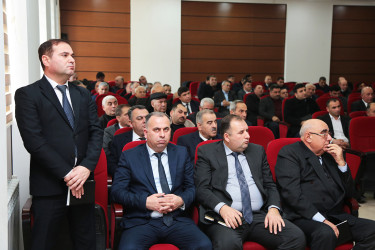 Sabirabadda “1 mart - Ümumdünya Mülki Müdafiə Günü” ilə bağlı “Mülki müdafiə-əhalinin təhlükəsizliyinin təminatıdır” mövzusunda tədbir keçirilmişdir