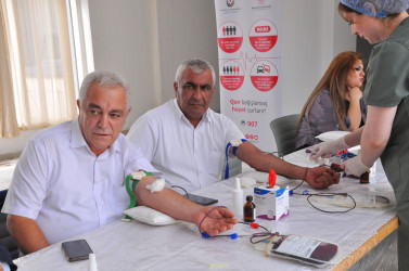 Sabirabad rayonunda növbəti qanvermə aksiyası keçirilib