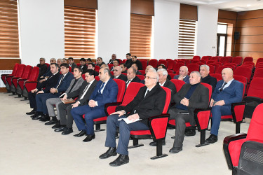 Sabirabadda daşınmaz əmlakın sığorta olunması ilə bağlı görüş keçirilib