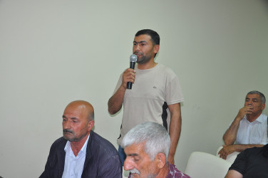 Sabirabad Rayon İcra Hakimiyyətinin başçısı Siraqəddin Cabbarovun növbəti səyyar görüş-qəbulu Çöl Beşdəli kəndində keçirilmişdir