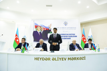 Sabirabad rayonunda Yeni Azərbaycan Partiyası Sabirabad rayon təşkilatının IX konfransı keçirilib