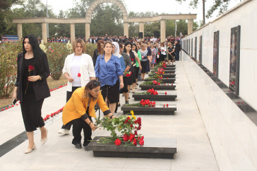 Sabirabad rayonunda 27 Sentyabr - Anım Günü şəhidlərin xatirəsi ehtiramla yad edilib