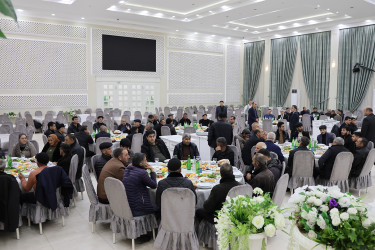 Sabirabad rayonunda müqəddəs Ramazan ayı münasibətilə şəhid ailələri və qazilər üçün iftar süfrəsi açılıb