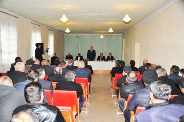 Sabirabad Rayon İcra Hakimiyyətinin başçısı Siraqəddin Cabbarovun növbəti səyyar görüş-qəbulu Əliləmbəyli kəndində keçirilmişdir