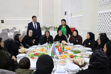 Sabirabad rayonunda müqəddəs Ramazan ayı münasibətilə şəhid ailələri və qazilər üçün iftar süfrəsi açılıb