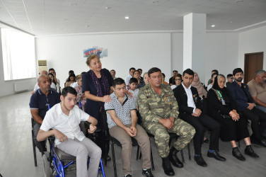 Sabirabad rayonunda "Fiziki məhdudiyyətli şəxslərin cəmiyyətə inteqrasiyası" mövzusunda tədbir keçirilmişdir