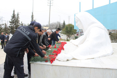 31 Mart - Azərbaycanlıların soyqırımı qurbanlarının xatirəsi Sabirabad rayonunda ehtiramla yad edilib