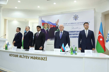 Sabirabad rayonunda Yeni Azərbaycan Partiyası Sabirabad rayon təşkilatının IX konfransı keçirilib