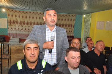 Sabirabad Rayon İcra Hakimiyyətinin başçısı Siraqəddin Cabbarovun növbəti səyyar görüş-qəbulu Həşimxanlı kəndində keçirilmişdir