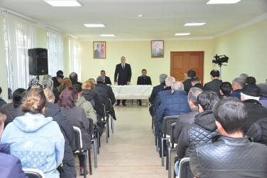 Sabirabad Rayon İcra Hakimiyyəti başçısının növbəti səyyar görüş-qəbulu Çöl Beşdəli kəndində keçirilmişdir