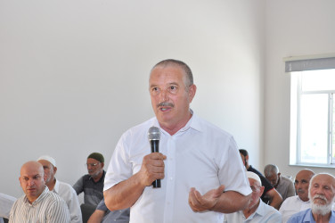 Sabirabad Rayon İcra Hakimiyyətinin başçısı Siraqəddin Cabbarovun növbəti səyyar görüş-qəbulu Türkədi kəndində keçirilmişdir