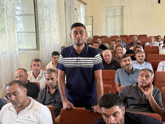 Sabirabad Rayon İcra Hakimiyyətinin başçısı Siraqəddin Cabbarovun növbəti səyyar görüş-qəbulu Muğan Gəncəli kəndində keçirilmişdir