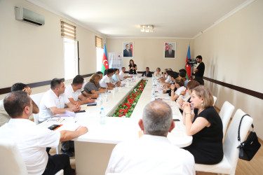 “Sağlamlıq üçün tibbi təfəkkürün inkişafı” layihəsi çərçivəsində Sabirabad rayonunda əhali üçün tibbi maarifləndirmə ilə bağlı təlim keçirilib