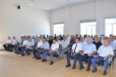 Sabirabad Rayon İcra Hakimiyyətinin başçısı Siraqəddin Cabbarovun növbəti səyyar görüş-qəbulu Türkədi kəndində keçirilmişdir