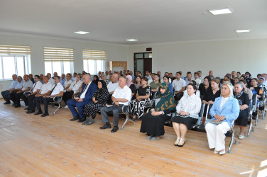 Sabirabad Rayon İcra Hakimiyyətinin başçısı Siraqəddin Cabbarovun növbəti səyyar görüş-qəbulu Qaratəpə kəndində keçirilmişdir