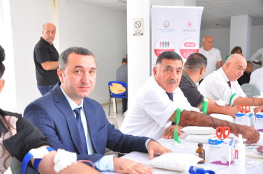 Sabirabad rayonunda növbəti qanvermə aksiyası keçirilib