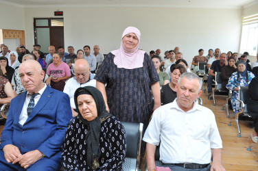 Sabirabad Rayon İcra Hakimiyyətinin başçısı Siraqəddin Cabbarovun növbəti səyyar görüş-qəbulu Qaratəpə kəndində keçirilmişdir