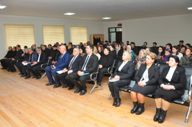 Sabirabad Rayon İcra Hakimiyyəti başçısının növbəti səyyar görüş-qəbulu Qaratəpə kəndində keçirilmişdir