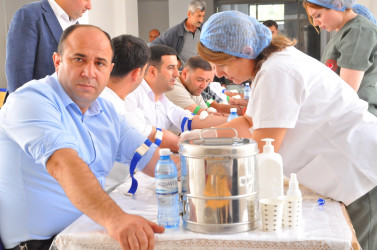 Sabirabad rayonunda növbəti qanvermə aksiyası keçirilib