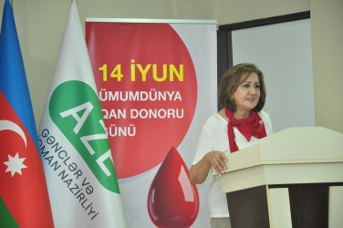 14 İyun - Ümumdünya Qan Donoru Günü münasibətilə tədbir keçirilib