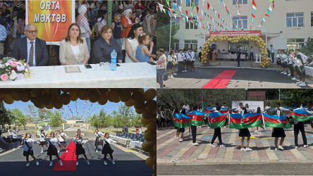 Sabirabad rayonunda ümumtəhsil məktəblərində "Son zəng" qeyd olundu
