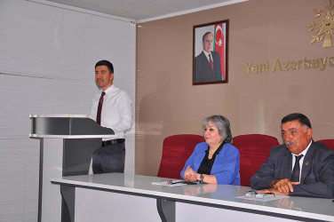 Sabirabad rayoununda “Konstitusiya və Suverenlik İli” çərçivəsində “Konstitutsion hüquqların müdafiəsi mexanizmləri” mövzusunda hüquqi-maarifləndirici tədbir keçirilib