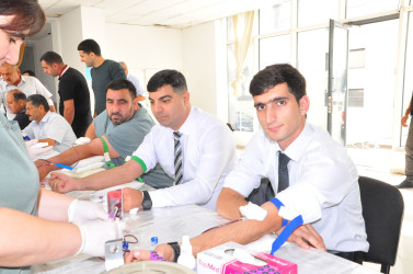 Sabirabad rayonunda növbəti qanvermə aksiyası keçirilib