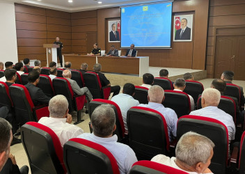Sabirabad rayonunda Fövqəladə Hallar Nazirliyinin Muğan Regional Mərkəzi tərəfindən seminar-müşavirə keçirilib