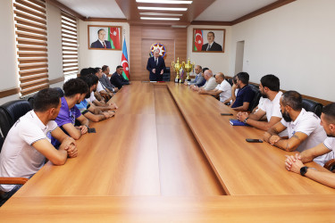 Sabirabad rayonunda “Marafon Futbol Klubu”nun nümayəndə heyəti ilə görüş keçirilib