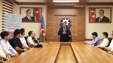 Sabirabadda “Azərbaycan Respublikasının Konstitusiyası Ulu Öndər Heydər Əliyevin tarixi xidmətidir” mövzusunda seminar keçirilib