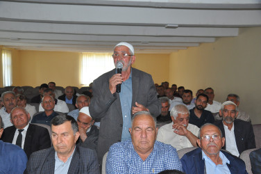 Sabirabad Rayon İcra Hakimiyyətinin başçısı Siraqəddin Cabbarovun növbəti səyyar görüş-qəbulu Kovlar kəndində keçirilmişdir