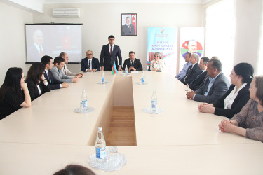 Sabirabadda “Konstitusiya və Suverinlik İli” çərçivəsində “Ümummilli Lider Heydər Əliyev müstəqil Azərbaycan Konstitusiyasının müəllifidir” mövzusunda dəyirmi masa keçirilib